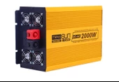 Mexxsun 12V Volt 2000W Watt Tam Sinüs Şarjlı Ekranlı Inverter thumbnail 2