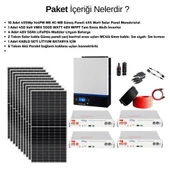 Güneş Enerjisi Solar Paketi VMIII 5Kva Mppt İnverter 550 watt Güneş Paneli 48V 50 Amper Lityum Akü thumbnail 3