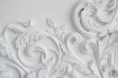 3 Boyutlu Alçı Çiçek Desenli Duvar Kağıdı - 7