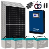 Güneş Enerjisi Bağ Evi Solar Paketi 5KVA İnverter 400W Güneş Paneli 100Ah Jel Akü thumbnail 4