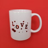 Love Tasarım Kupa Bardak - 1
