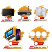 Lexron Mini Bağ Evi Güneş Enerjisi Solar Paketi 1200W Inverter 170W Güneş Paneli Paket 3 - 2