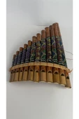 Çilek Ahşap Pan Flüt, Bambu Panflüt, Müzik Aleti, Dekorasyon, Hediye - 3