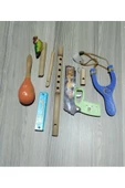 Çilek 8 PARÇA AHŞAP ÇOCUK NOSTALJİK OYUNCAK SETİ - 1