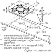 Bosch POP7C9O12O Gri Cam Ankastre Ocak - 2