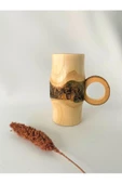 Kürkçü Dükkanı Ahşap Kuksa Ağaç Kabuklu Kupa - 2
