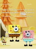 QASUL Sevimli Dijital Video Kamera 20mp Karikatür Çocuk Selfie Kamerası Çoklu Filtreler, Oyun, Müzik - 4