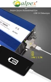 Alpex 500 Watt 12 Volt UPS (Şebeke Şarjlı) Tam Sinüs İnverter thumbnail 4