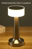 MAS ELEKTRO Cata Dekoratif Şarjlı Dokunmatik Led Masa Lambası Usb Kablolu Abajur ve Gece Lambası - 1