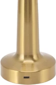 MAS ELEKTRO teknotrust Altın Dekoratif Şarjlı Dokunmatik Led Masa Lambası Usb Kablolu Abajur Ve Gece Lambası Ct-8436 B22 3 - 7