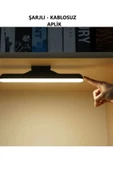 MAS ELEKTRO luxshome Usb Şarjlı Mıknatıslı Kablosuz Mutfak Tezgah Altı Dolap İçi Kabin Led Aydınlatma Lambas 3 Renk - 1
