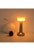 MAS ELEKTRO VoltLight Dekoratif Şarjlı Dokunmatik Led Masa Lambası Usb Kablolu Abajur Ve Gece Lambası 3 Renk - 7