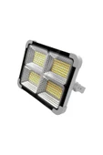 MAS ELEKTRO Cata Ct-4698 Güneş Enerjili Solar 200w Watt Led Projektör Taşınabilir Sarı Beyaz Ve Çakar Işık Lamba Ip44 - 1
