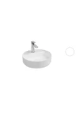 İsvea Infinity Tezgah Üzeri Lavabo 42 Cm Beyaz Extra Dekorsuz Delikli 10Nf65042 - 1