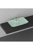 İsvea Isvea Sistemay Clear S&S 65 Cm Tezgahüstü Lavabo – Mint (Yeşil) - 1