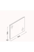 İsvea Isvea 80 Cm M2 Profil Çerçeveli Ayna - 2