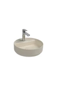 İsvea Isvea Infinity Batarya Delikli Tezgah Üzeri Lavabo 42Cm Fil Dişi - 1
