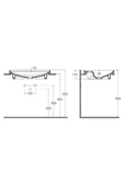 İsvea Isvea Infinity Inset Batarya Delikli Lavabo 55Cm Antrasit - 3