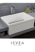 İsvea Lugano Tek Hazneli Mutfak Ve Banyo Eviyesi, 61 Cm - 1