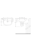 Ece Banyo Ece Tek Parça Lavabo 41x51 (Batarya Delikli) (10Tp70050Ec-Dl) + Yarım Ayak Beraber - 2