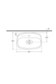 İsvea Isvea Fluido Tezgah Üzeri Çanak Lavabo 60Cm Bas-Aç Mat Beyaz thumbnail 3