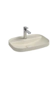 İsvea Isvea Infinity Inset Batarya Delikli Lavabo 55Cm Fil Dişi thumbnail 1