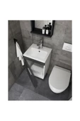 İsvea İsvea Sistemat Compacto 40X36 Cm Mobilya Uyumlu Mini Lavabo 10Sl50040 - 2