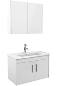 Ece Banyo Gama 80 Cm Banyo Dolabı - Beyaz - 2