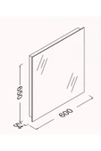 İsvea Isvea 60 Cm M2 Profil Çerçeveli Ayna - 2