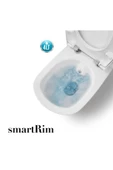 İsvea İtalya Isvea Absolute Smartrim Duvara Sıfır Kanalsız Klozet Rezervuar Soft Kapak İç Takım thumbnail 2
