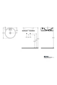 İsvea Sistemay Soft Tezgahüstü Lavabo 45 Cm Siyah - 2