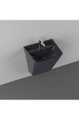 İsvea Isvea Sott'Aqua 50 Cm Asma Monoblok Lavabo - Siyah - 1