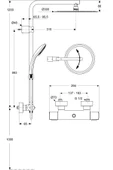 İdeal Ceratherm 25 Duş Sistemi-Term.Banyo Bataryası - 2