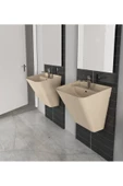 İsvea Isvea Sott'Aqua 50 Cm Asma Monoblok Lavabo - Fildişi - 2
