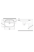 İsvea Isvea Infinity Inset Batarya Delikli Lavabo 55Cm Antrasit - 2