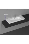 Ece Banyo Ece Snow 80x35 Cm Dolap Uyumlu Lavabo (10Ps51080) - 1