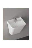 İsvea Isvea Sott Aqua Monoblok Asma Lavabo 50 Cm Mat Beyaz Extra Dekorsuz Delikli 10Sq37002 - 2