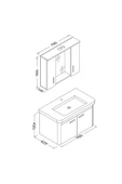 Ece Banyo Note Smart 80 Cm Banyo Dolabı - Beyaz - 3