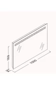 İsvea Isvea 100 Cm M5 Profil Çerçeveli Ayna (Kumlamalı, Ledli, İsıtmalı Anti-Fog) - 2