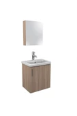 Ece Banyo Slim Smart 50 Cm Sonoma Meşe Banyo Dolabı - 2