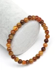 Golden Pietersite Doğal Taş Bileklik 5 mm Küre Kesim - 1