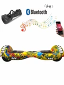 CityMate Elektrikli Kaykay Full Ledli Hoverboard Bluetooth Hoparlörlü 6.5 Inch Desen21 - 1