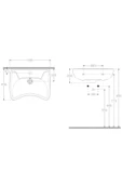 Ece Banyo Bedensel Engelli Takım Lavabo 60 Cm - 2