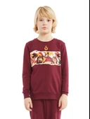 Galatasaray Orijinal Lisanslı Kırmızı Çocuk Sweat - 1