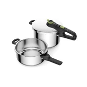 Tefal Secure 6lt + 4lt Düdüklü Tencere Seti - 1