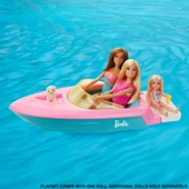 Barbie bebek ve teknesi oyun seti doll and boat 3+ sarışın model bebek oyuncak - 5