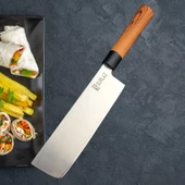 SürLaz 4 Parça Deri Çantalı Şef Bıçağı Bıçak Seti Hediyelik Bıçak thumbnail 5