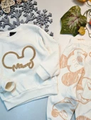 Erkek Bebek Ve Çocuk Mickey Baskılı Alt Üst Eşofman Takımı - 2