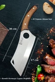 SürLaz Şef Bıçak Seti 4 Parça Almazan Bıçak Outdoor Bıçakları Hediyelik Bıçak - 4