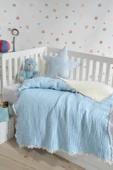 7 Kat Dolgulu Müslin Bebek Yorganı 120 X 120 - 1